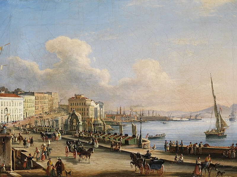 1798-Salvatore Candido - Napoli, Santa Lucia, 1840
